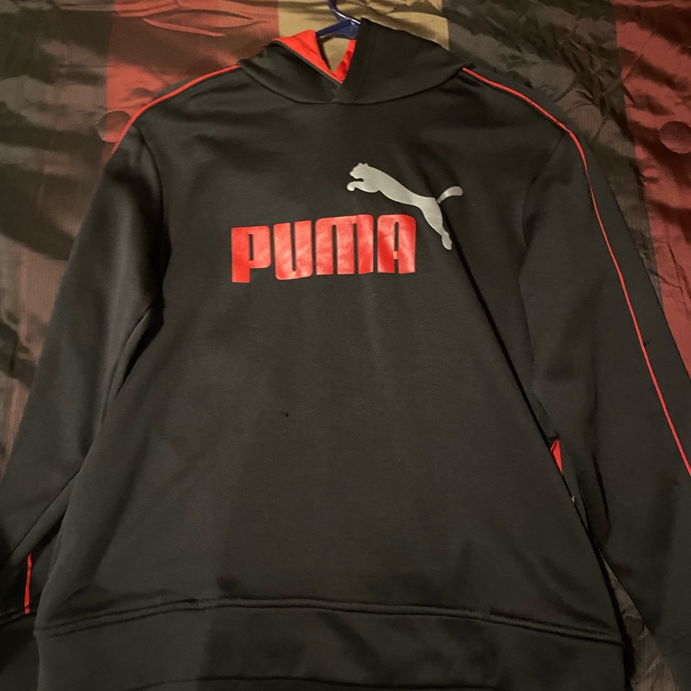 Black and red puma hoodie